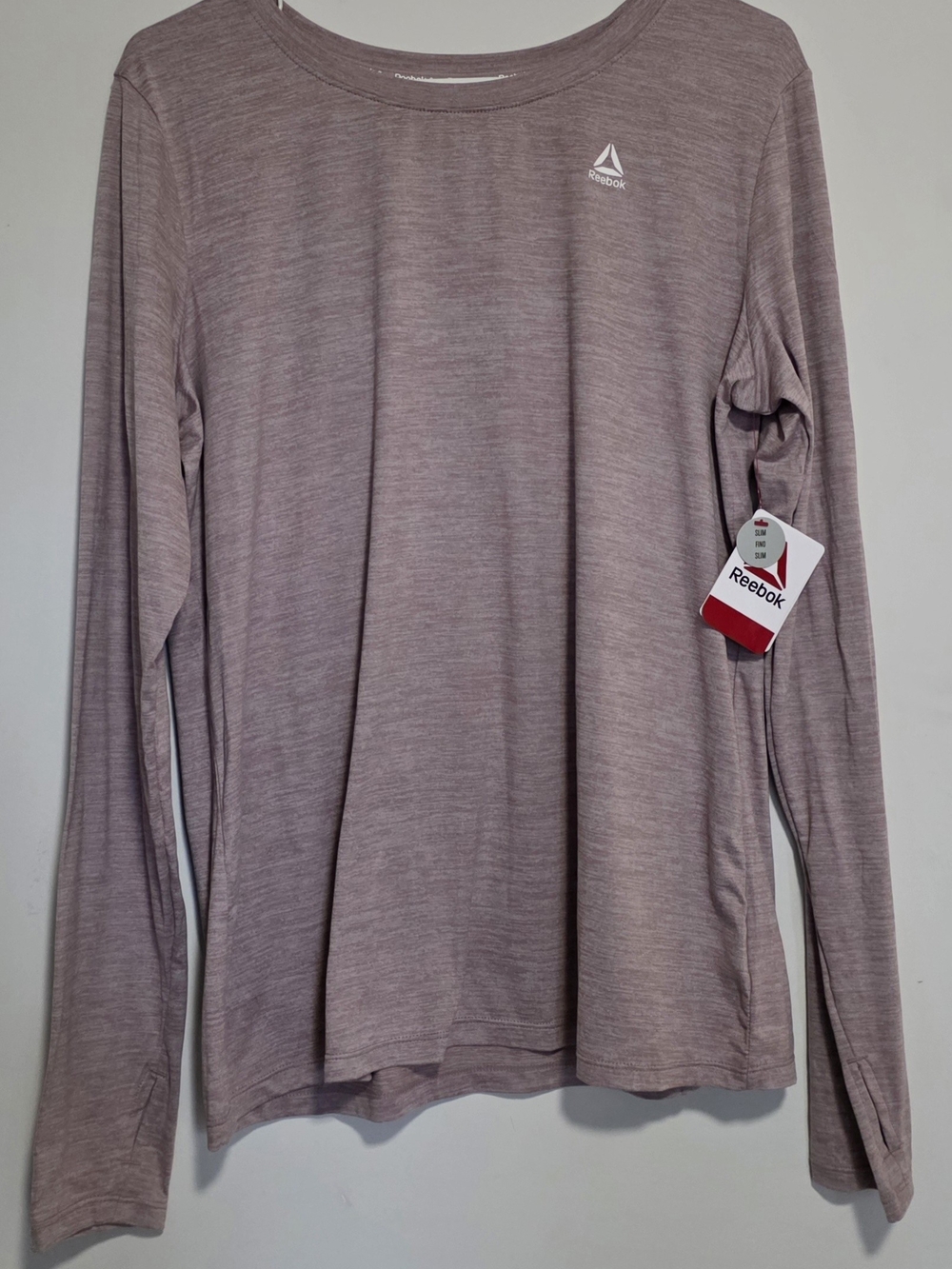 Reebok Performance Long Sleeve T-Shirt Size XL Slim Fit New With Tags